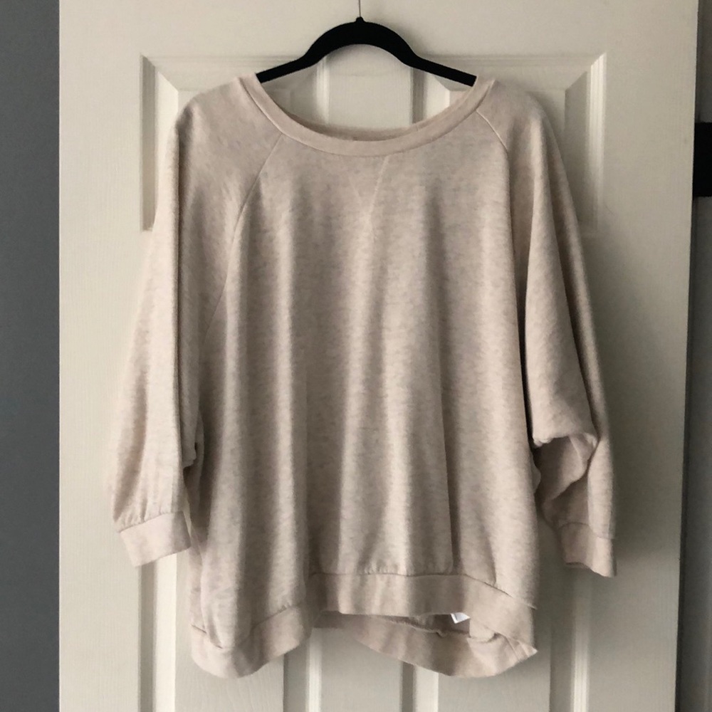 Cream Dolman Sweatshirt